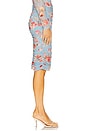 view 3 of 6 Isodora Mesh Midi Skirt in Light Blue Tapestry Floral