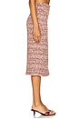 view 3 of 6 FALDA MIDI TAI in Mauve & Tan Multi