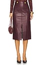 view 1 of 6 Arlette Midi Skirt in Dark Port