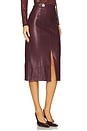 view 2 of 6 Arlette Midi Skirt in Dark Port