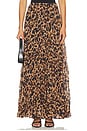 view 1 of 6 Torin Pleated Maxi Skirt in Leopard