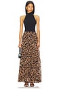 view 5 of 6 Torin Pleated Maxi Skirt in Leopard
