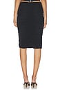 view 4 of 6 JUPE MIDI EN MESH ISODORA in Black