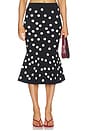 view 1 of 6 FALDA MAE in Black & Ecru Polka Dot