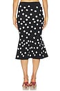 view 4 of 6 FALDA MAE in Black & Ecru Polka Dot