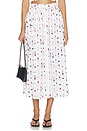 view 1 of 6 FALDA SEINA MIDI in Ivory Multi Lipstick
