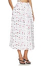 view 2 of 6 FALDA SEINA MIDI in Ivory Multi Lipstick