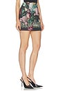 view 2 of 6 FALDA MARSEILLE  in Black Multi Rose Tapestry