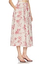 view 2 of 6 JUPE SEINA MIDI in Tan Multi Textured Jungle Toile
