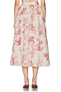 view 4 of 6 JUPE SEINA MIDI in Tan Multi Textured Jungle Toile