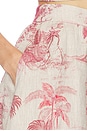 view 6 of 6 JUPE SEINA MIDI in Tan Multi Textured Jungle Toile