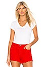 view 1 of 4 Becca V-Neck Tee in White