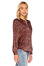 view 2 of 4 Bardot Blouse in Flame Red Multi