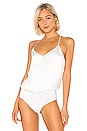 view 2 of 5 Mariela Racer Bodysuit in Ivory