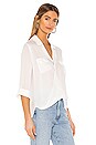 view 2 of 4 Phoenix Front Wrap Tunic Blouse in Ivory