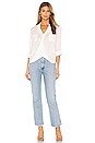 view 4 of 4 Phoenix Front Wrap Tunic Blouse in Ivory