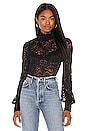 view 1 of 4 Samara Lace Turtleneck Top in Black