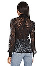 view 3 of 4 Samara Lace Turtleneck Top in Black