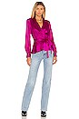 view 4 of 4 Marsden Wrap Blouse in Fuchsia Rose