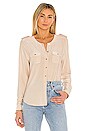 view 1 of 4 Lucca Military Blouse in Light Champagne