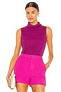 view 1 of 5 Sabrina Sleeveless Turtleneck in Rose Violet