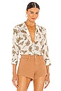 view 1 of 4 BLUSA CAMILLE in Neutral & Brown