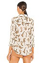 view 3 of 4 BLUSA CAMILLE in Neutral & Brown
