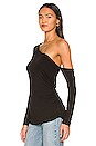 view 3 of 5 Hattie Long Sleeve Off On shoulder Top in Black