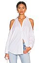 view 1 of 4 Morgan Cold Shoulder Blouse in White