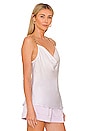 view 2 of 4 Jasmina Cowl Neck Chain Tank in White