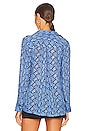 view 3 of 4 Nina Blouse in Blue Multi Paloma Snake