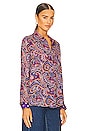 view 2 of 4 Nina Blouse in Purple Multi Vintage Paisley