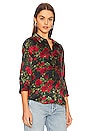 view 2 of 4 Dani Blouse in Black & Red Rose