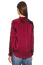 view 3 of 4 Bianca Blouse in Black Cherry