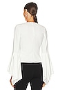 view 3 of 4 Chase Ruffle Sleeve Top in Ivory