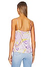 view 3 of 4 Jane Spaghetti Strap Top in Light Orchid Multi Saint Martin