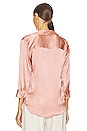 view 3 of 4 Dani 3/4 Sleeve Blouse in Rose Tan