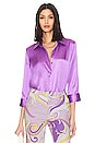 view 1 of 4 Blusa Dani com manga 3/4 in Orchid