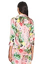 view 4 of 5 Dani 3/4 Sleeve Blouse in Pink Blush Tropical Floral