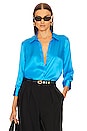 view 1 of 4 BLOUSE MANCHES 3/4 DANI in Neon Blue