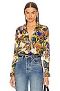 view 1 of 4 Tyler Blouse in Multi Butterfly Chain