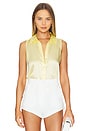 view 1 of 4 Emmy Sleeveless Blouse in Yellow Sorbet
