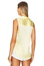 view 3 of 4 Emmy Sleeveless Blouse in Yellow Sorbet