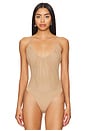 view 2 of 5 Gelina Ruched Bodysuit in Dark Cappuccino