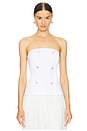 view 1 of 5 Fay Strapless Bustier in White
