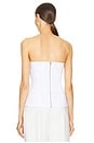 view 3 of 5 Fay Strapless Bustier in White