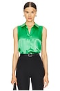 view 1 of 4 Emmy Sleeveless Blouse in Island Green