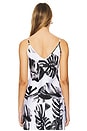 view 4 of 5 Lexi Camisole in Black & White Palm Leaves