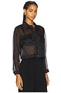 view 2 of 4 BLUSA TRANSPARENTE ANDERS in Black