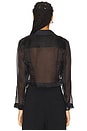 view 3 of 4 BLUSA TRANSPARENTE ANDERS in Black